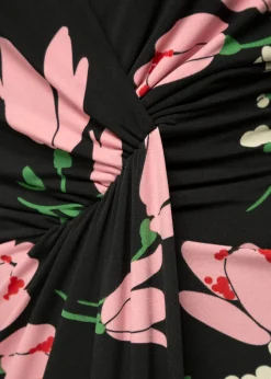 Vanilia Crepe Jurk Met Drapering<Vrouw Jurken