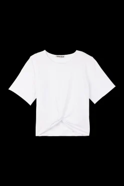 Vanilia Cropped Shirt Met Knoopdetail<Vrouw Basics