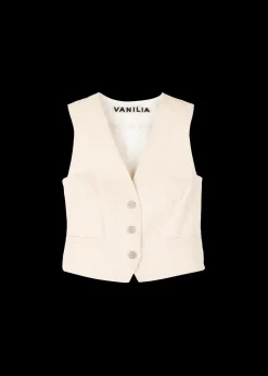 Vanilia Denim Gilet<Vrouw Colberts & Gilets
