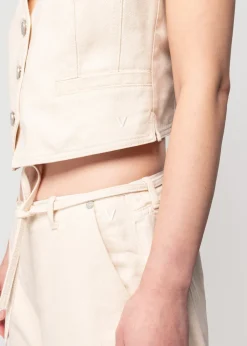 Vanilia Denim Gilet<Vrouw Colberts & Gilets