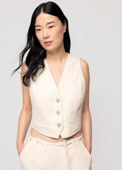 Vanilia Denim Gilet<Vrouw Colberts & Gilets