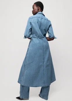 Vanilia Denim Midi Jurk<Vrouw Jurken