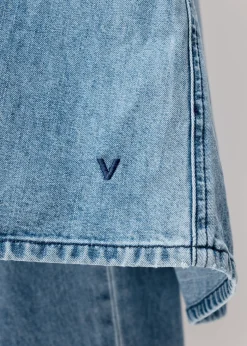 Vanilia Denim Midi Jurk<Vrouw Jurken