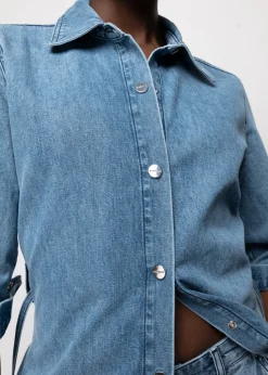 Vanilia Denim Midi Jurk<Vrouw Jurken