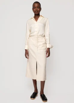 Vanilia Denim Midi Rok<Vrouw Rokken