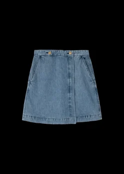 Vanilia Denim Mini Wikkelrok<Vrouw Two-Pieces