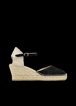 Vanilia Espadrij Suede Sandalen Met Sleehak<Vrouw Schoenen