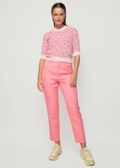 Vanilia Jacquard Gebreide Top<Vrouw Tops