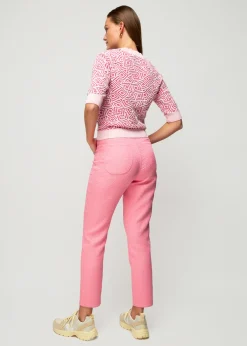 Vanilia Jacquard Gebreide Top<Vrouw Tops