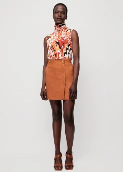 Vanilia Jacquard Wikkelrok<Vrouw Rokken