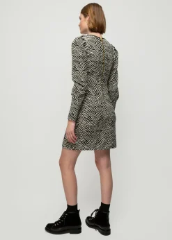 Vanilia Jacquard Zebra Jurk<Vrouw Jurken