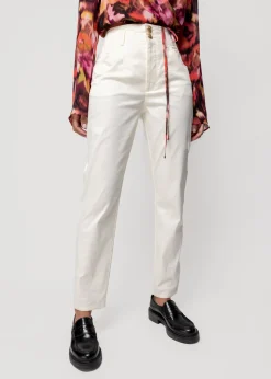 Vanilia Katoenen Broek Tapered Fit<Vrouw Basics