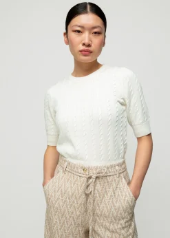 Vanilia Katoenen Kabeltop<Vrouw Tops