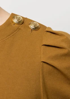 Vanilia Katoenen Top Met Pofmouw<Vrouw Basics