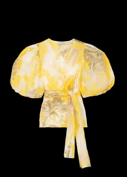 Vanilia Organza Wrap Top<Vrouw Tops