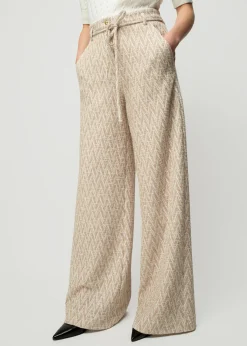 Vanilia Pantalon Met Zigzag Structuur<Vrouw Broeken