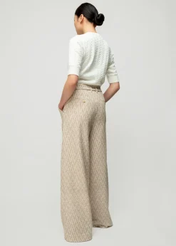 Vanilia Pantalon Met Zigzag Structuur<Vrouw Broeken