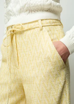 Vanilia Pantalon Met Zigzag Structuur<Vrouw Broeken