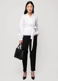 Vanilia Poplin Wrap Blouse<Vrouw Basics