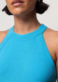 Vanilia Rib Haltertop<Vrouw Basics