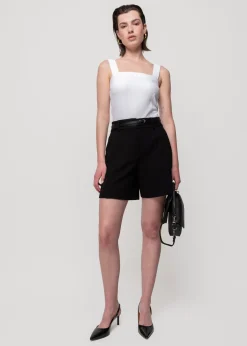 Vanilia Rib Short<Vrouw Basics