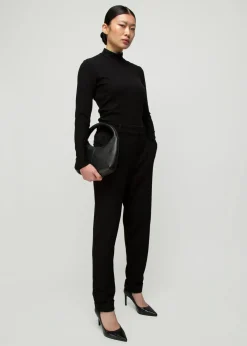 Vanilia Rib Top Met Col<Vrouw Basics