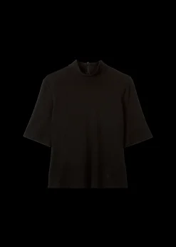 Vanilia Rib Top Met Col<Vrouw Basics