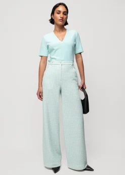 Vanilia Rib Top Met V-Hals<Vrouw Tops