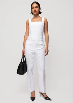 Vanilia Rib Top Met Vierkante Hals<Vrouw Basics