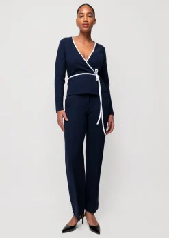 Vanilia Rib Wikkeltop<Vrouw Tops