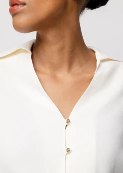 Vanilia Satijnen Blouse<Vrouw Basics