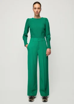 Vanilia Struc Top Met Gouden Knopen<Vrouw Tops