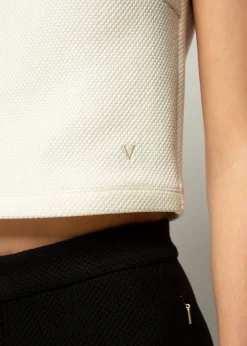 Vanilia Struc Top Mouwloos<Vrouw Basics