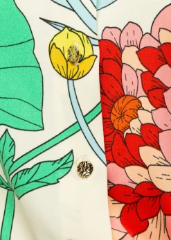 Vanilia Tricot Blouse Met Bloemenprint<Vrouw Blouses