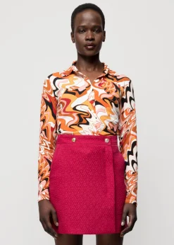 Vanilia Tricot Swirl Blouse<Vrouw Blouses