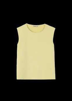 Vanilia Twill Mouwloze Top<Vrouw Tops
