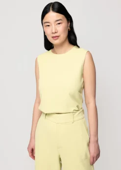 Vanilia Twill Mouwloze Top<Vrouw Tops