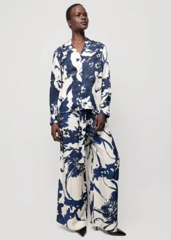 Vanilia Viscose Broek Met Bloemen<Vrouw Two-Pieces