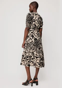 Vanilia Viscose Maxi Jurk Met Bloemenprint<Vrouw Jurken