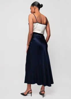 Vanilia Viscose Midi Rok<Vrouw Basics