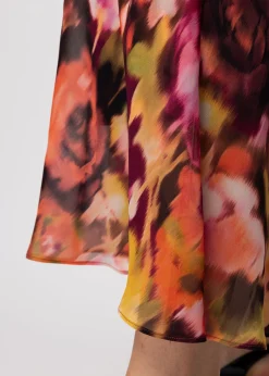 Vanilia Viscose Midi Rok Met Print<Vrouw Rokken