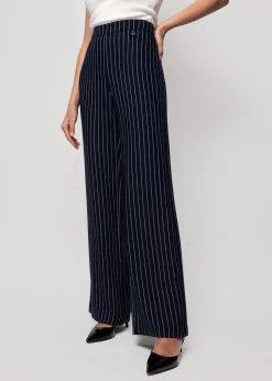 Vanilia Viscose Pantalon Pin Stripe<Vrouw Broeken