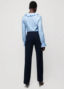 Vanilia Viscose Ruffle Blouse<Vrouw Blouses