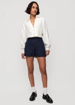 Vanilia Viscose Short Pin Stripe<Vrouw Shorts