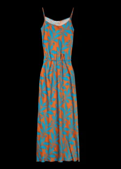 Vanilia Viscose Slip Dress Met Tropic Print<Vrouw Jurken