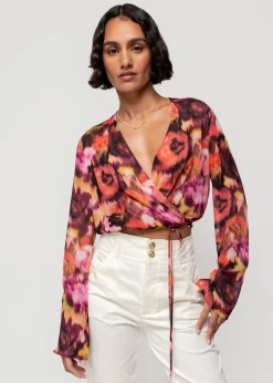 Vanilia Viscose Wrap Blouse<Vrouw Blouses